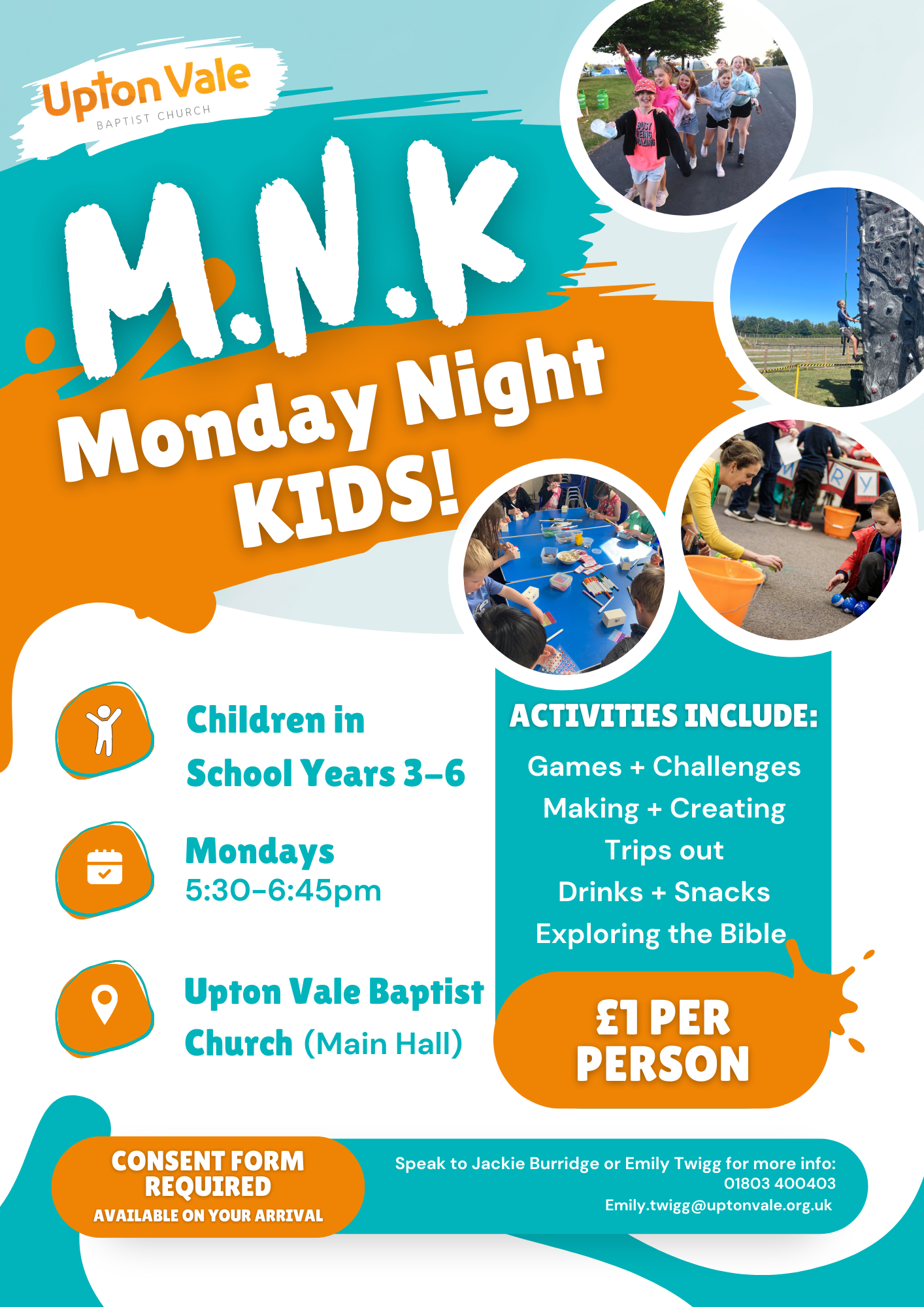 Monday Night Kids A4 poster FI