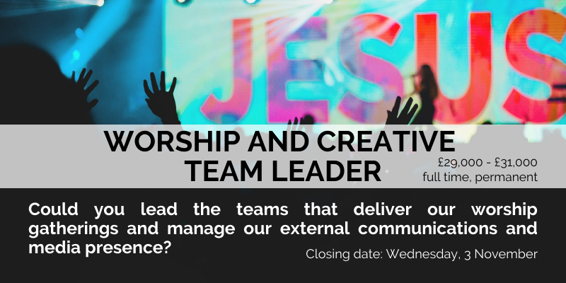 Worship & Creative TL job web