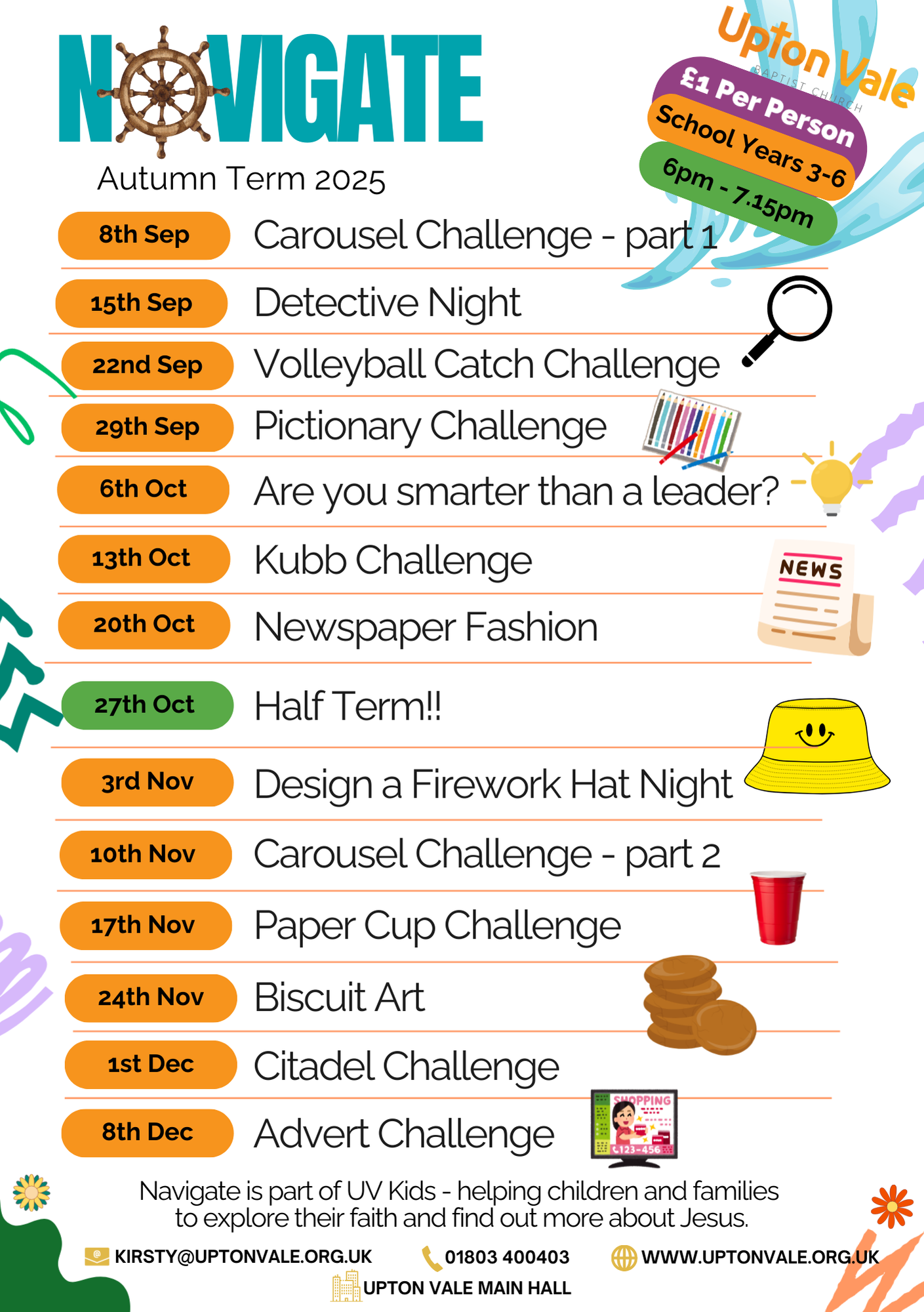 Navigate Summer Term A5 flyer 