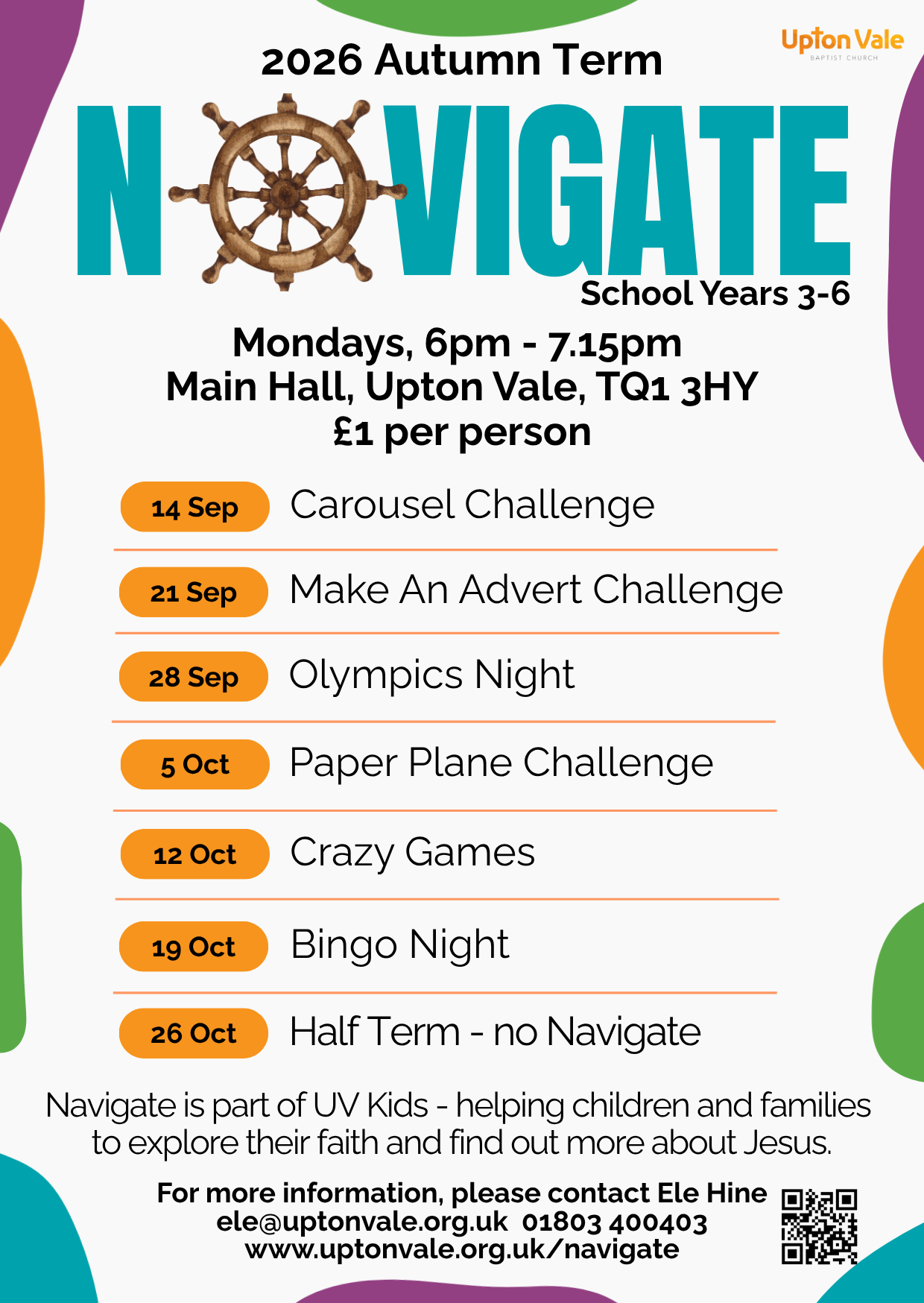 2026 AUTUMN Navigate Programme